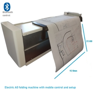 Electrical folding machine for A0 sizes