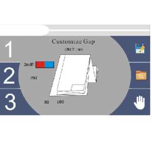 Automatic folding machine keyboard